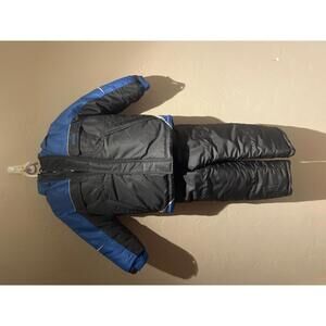 Kids' Two-Piece Winter Snowsuit - Blue and Black